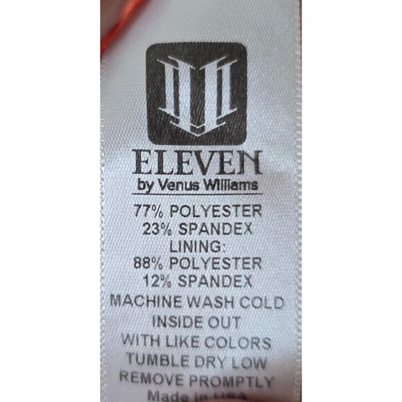 Eleven by Venus Williams Taylor Swift  Orange Pleated Tennis Skort Medium - Picture 2 of 7